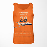 Thumbnail for Bombardier Learjet 28 design on orange tank top