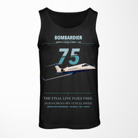Thumbnail for Bombardier Learjet 75 Liberty design on black tank top