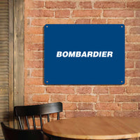 Thumbnail for Bombardier & Text Printed Metal Sign