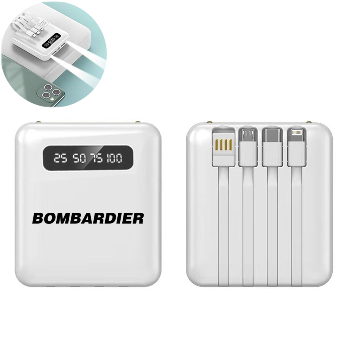 Bombardier & Text Designed 10000mAh Quick Charge Powerbank