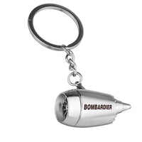 Thumbnail for Bombardier & Text Jet Engine Turbine Key Chains