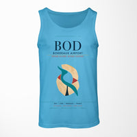 Thumbnail for Bordeaux Airport (BOD) design on sky blue tank top