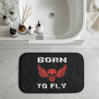 Thumbnail for Born To Fly SKELETON Designed Bath Mats