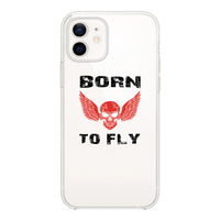 Thumbnail for Born To Fly SKELETON Designed Transparent Silicone iPhone Cases