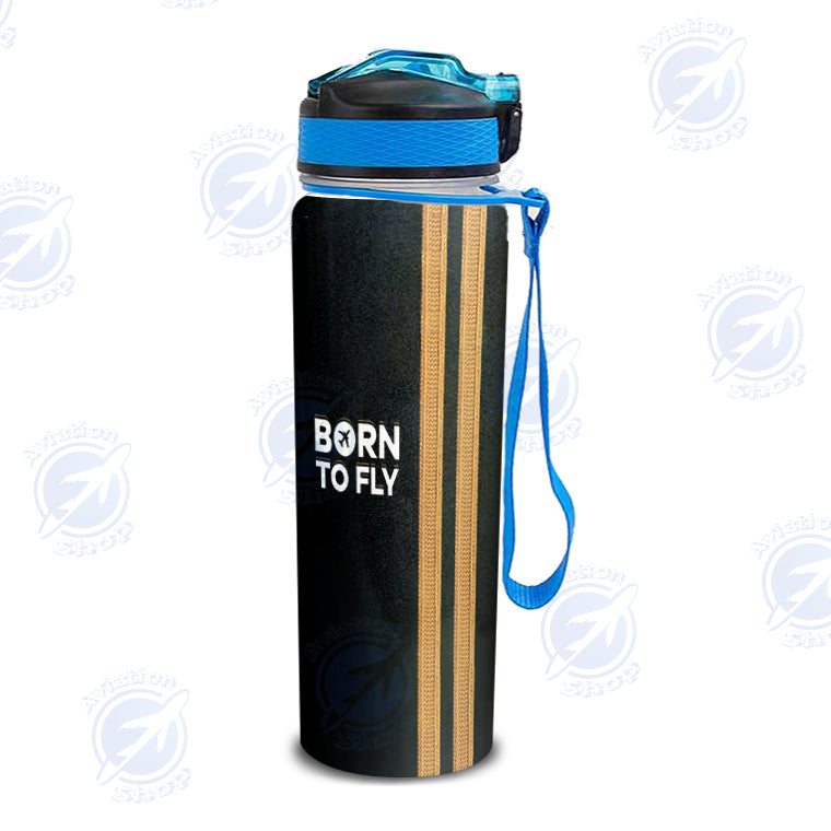 Born To Fly & Pilot Epaulettes (2 Lines) Designed Sports Kettles