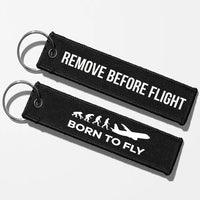 Thumbnail for Born To Fly Key Chains - Black - Remove Before Flight