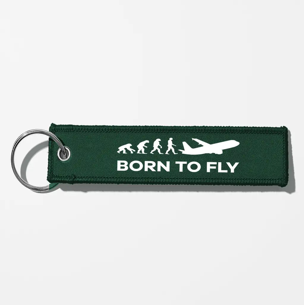 Born To Fly Key Chains - Dark Green