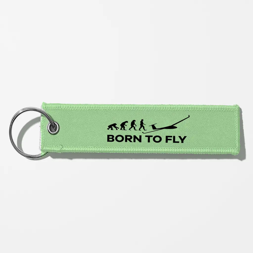Born To Fly (Glider) Key Chains - Light Green