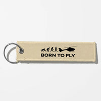 Thumbnail for Born To Fly (Helicopter) Key Chains - Beige