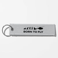 Thumbnail for Born To Fly (Helicopter) Key Chains - Light Gray