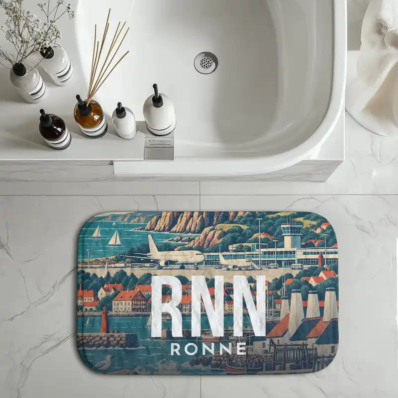 Bornholm Airport (RNN) bath mat