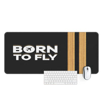 Thumbnail for Born to Fly & Pilot Epaulettes 2 Lines Designed Desk Mats