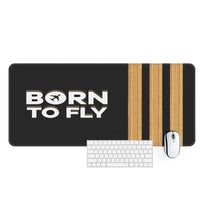 Thumbnail for Born to Fly & Pilot Epaulettes 3 Lines Designed Desk Mats