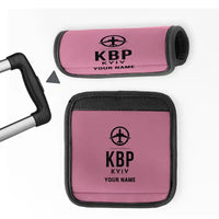 Thumbnail for Boryspil International Airport (KBP) Luggage Handle Covers - Pink + Name