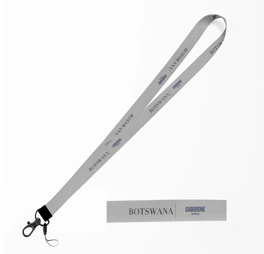 Botswana Country Series lanyard - light gray