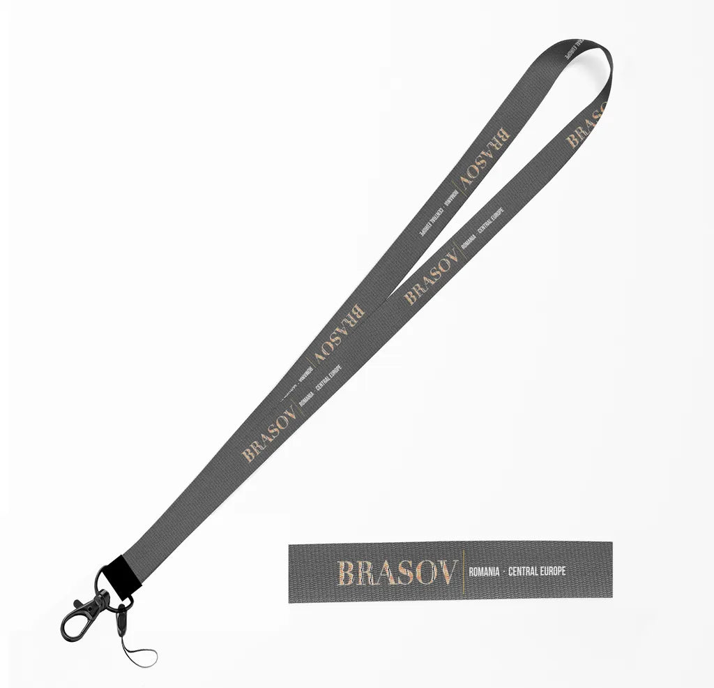 Brasov City Series lanyard - gray