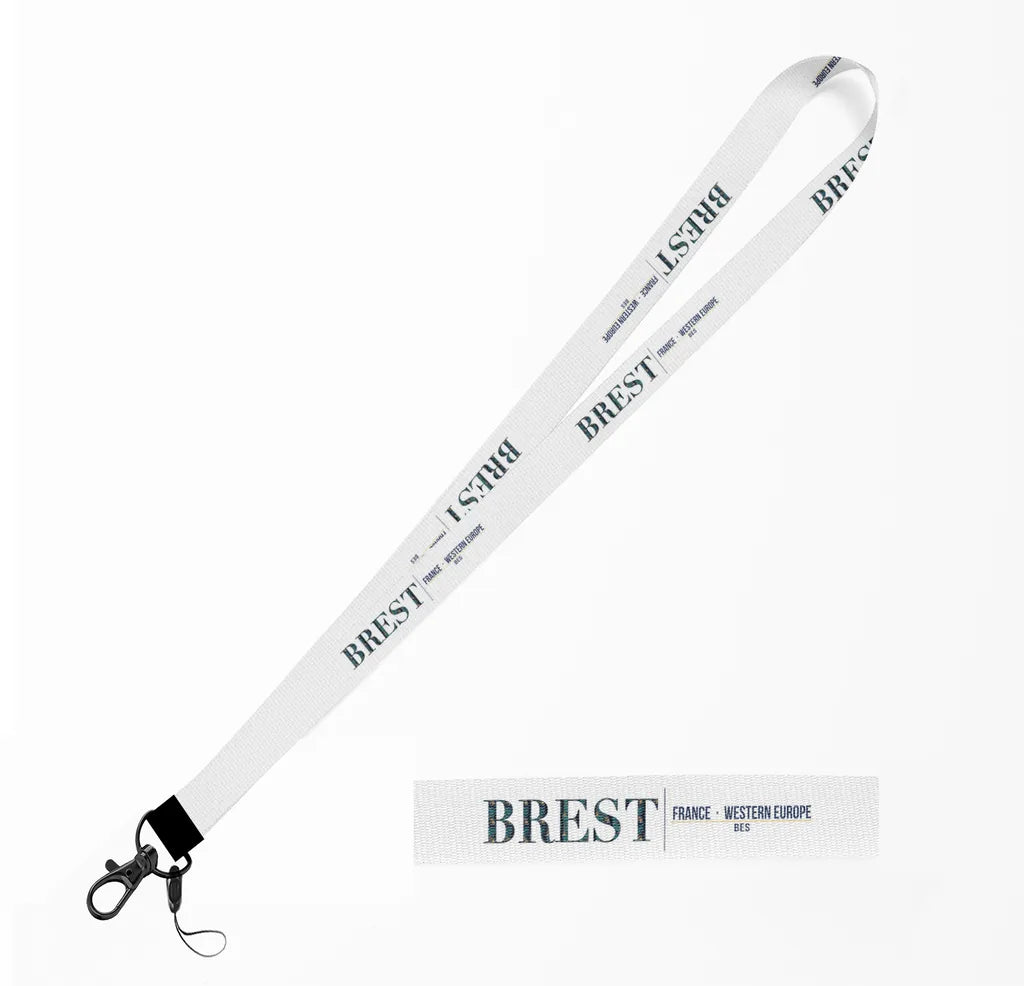 Brest City Series lanyard - white