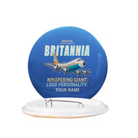 Thumbnail for Bristol Britannia 312 - Cartoon + Name - Pin - Blue