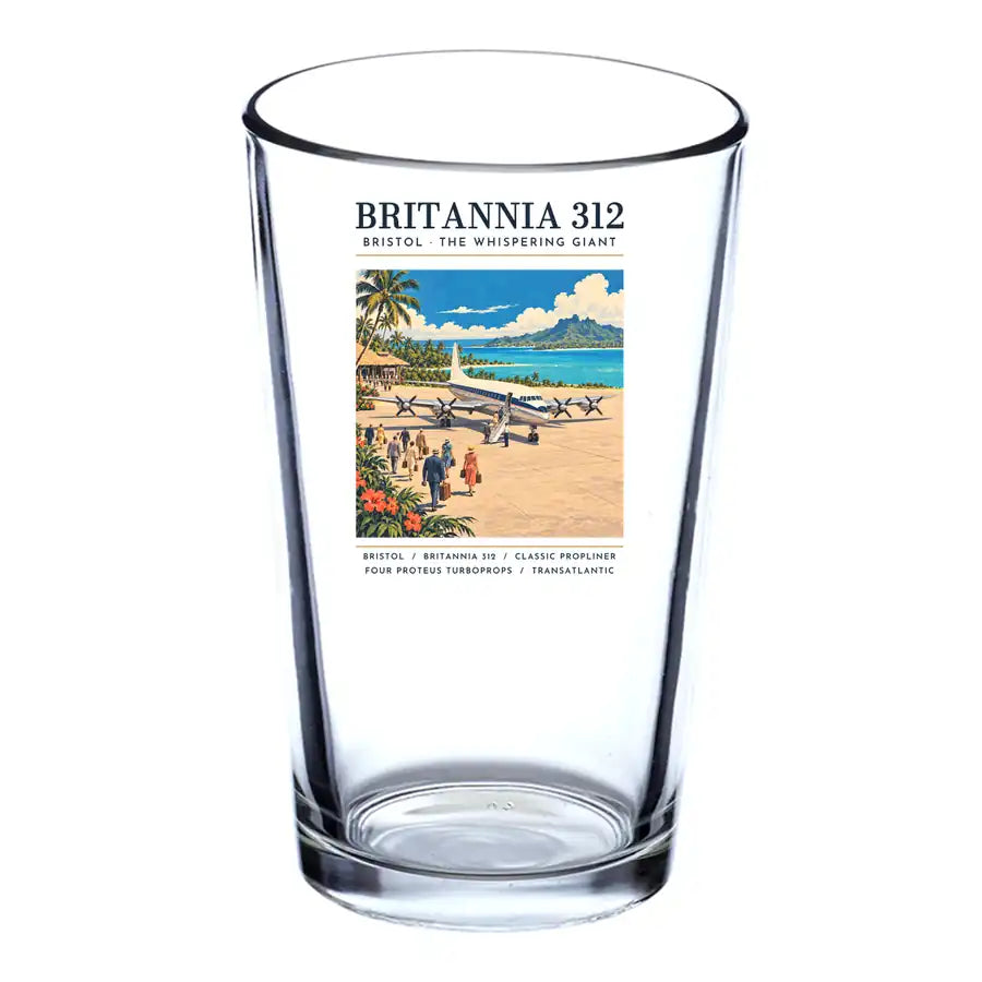 Bristol Britannia 312 - Poster - Beer & Water Glass
