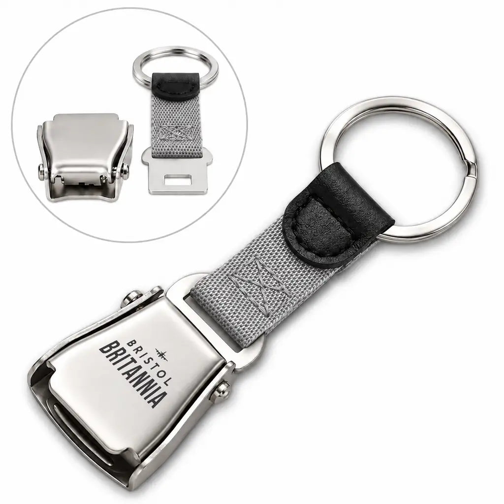 Bristol Britannia 312 - Seat Belt Key Chain - Heritage - Gray