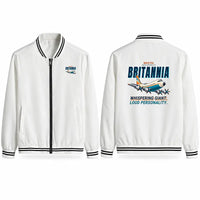 Thumbnail for Bristol Britannia 312 Stylish Jackets - Baseball Collar - Cartoon - White