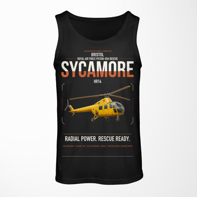 Bristol Sycamore HR14 design on black tank top