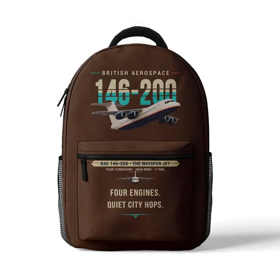 British Aerospace 146-200 - 3D Backpack - Original - Brown
