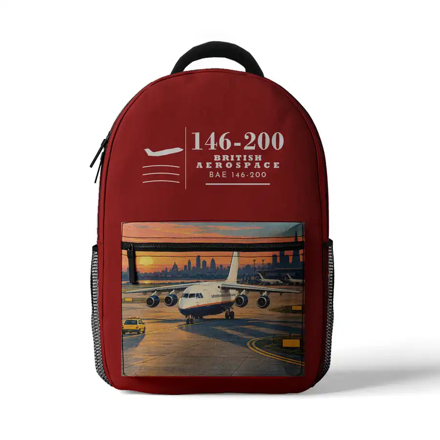 British Aerospace 146-200 - 3D Backpack - Red