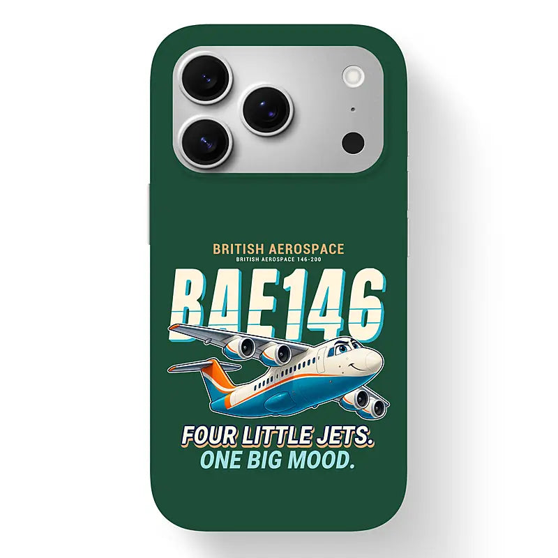 British Aerospace 146-200 - Cartoon - MagSafe iPhone 17 Pro - Dark Green