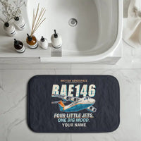 Thumbnail for British Aerospace 146-200 - Cartoon + Name - Bath Mat