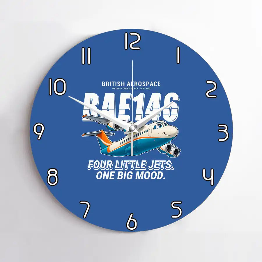 British Aerospace 146-200 - Cartoon - No Frame - Blue