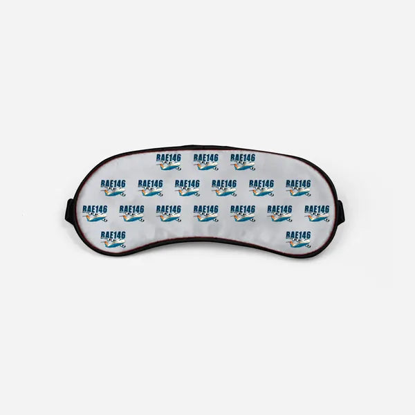 British Aerospace 146-200 - Cartoon Pattern - Sleep Mask - Light Gray