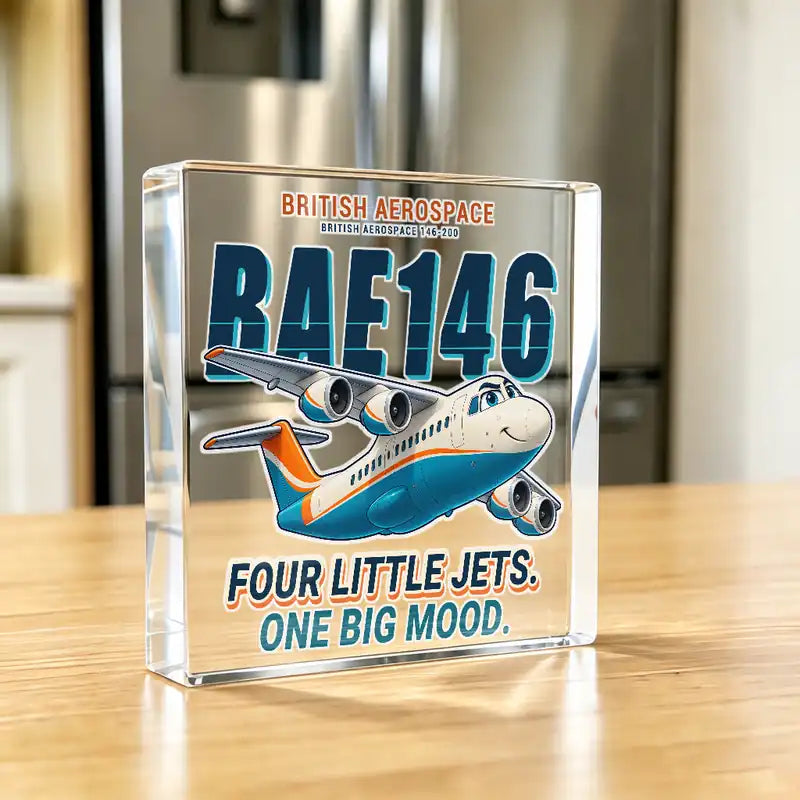 British Aerospace 146-200 - Crystal Ornament - Cartoon - Kitchen