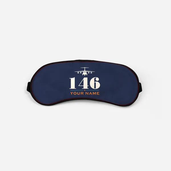 British Aerospace 146-200 - Heritage + Name - Sleep Mask - Navy Blue