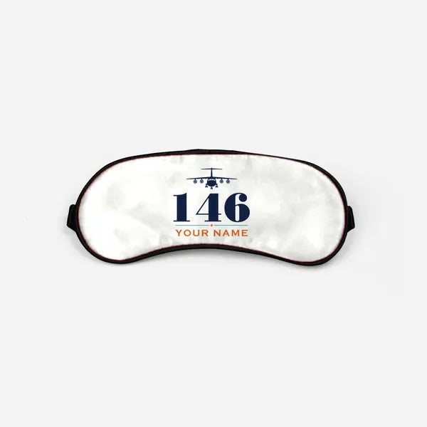 British Aerospace 146-200 - Heritage + Name - Sleep Mask - White