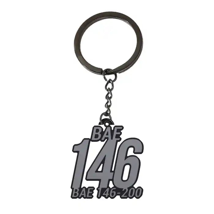British Aerospace 146-200 - Hollow Key Chain - Tag - Black