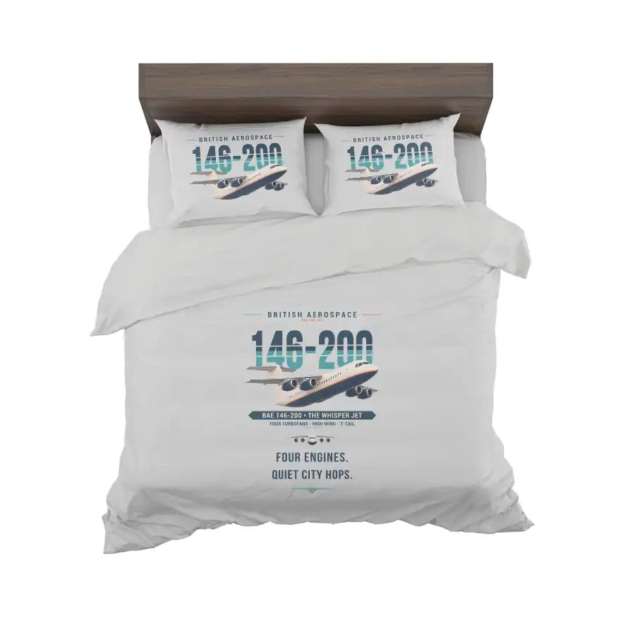 British Aerospace 146-200 - Original - Bedding Set - Light Gray