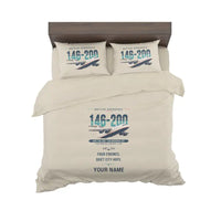 Thumbnail for British Aerospace 146-200 - Original + Name - Bedding Set - Beige