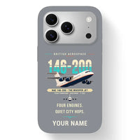 Thumbnail for British Aerospace 146-200 - Original + Name - MagSafe iPhone 17 Pro - Gray