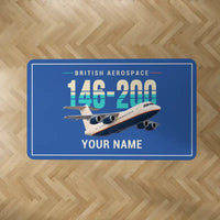 Thumbnail for British Aerospace 146-200 - Original + Name - Rectangle Carpet - Blue