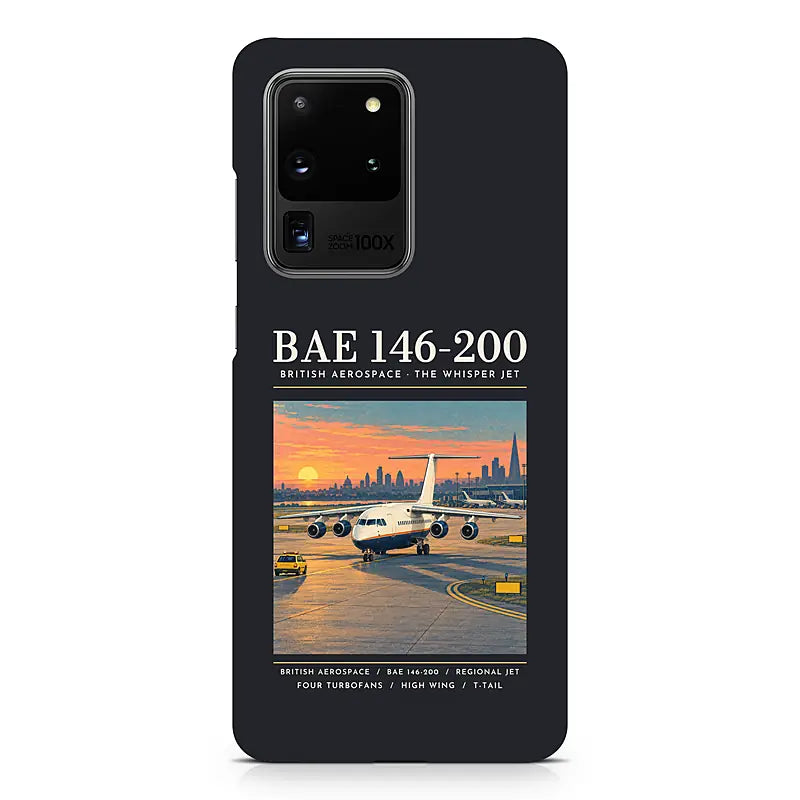 British Aerospace 146-200 - Poster - Samsung Case - Black