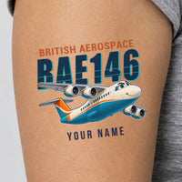 Thumbnail for British Aerospace 146-200 - Tattoo - Cartoon + Name