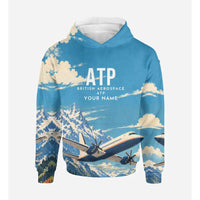 Thumbnail for British Aerospace ATP 3D All-Over Print Clothing - Hoodie - 3D + Name