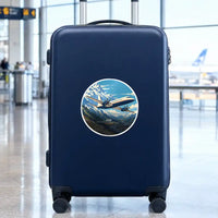 Thumbnail for British Aerospace ATP - 3D + Name - Circle Sticker - Suitcase