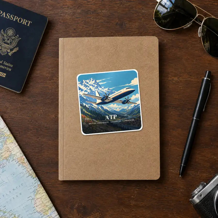 British Aerospace ATP - 3D - Square Sticker - Notebook