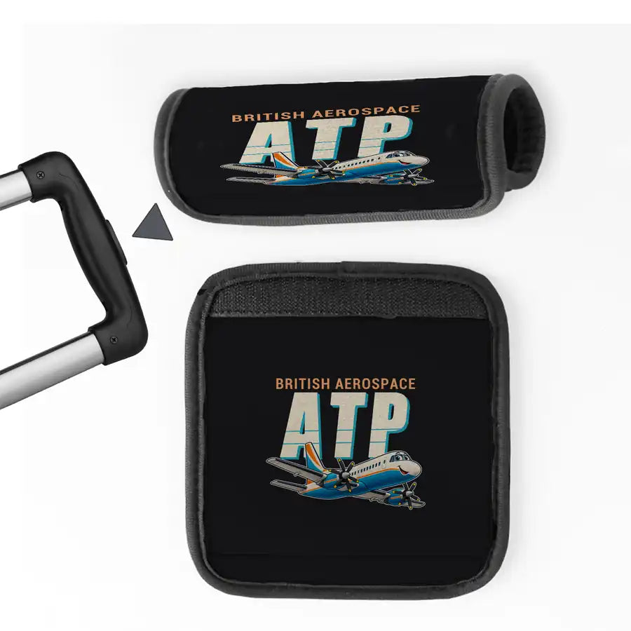 British Aerospace ATP - Cartoon - Luggage Handle Cover - Black