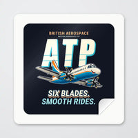 Thumbnail for British Aerospace ATP - Cartoon - Square Sticker - Peel