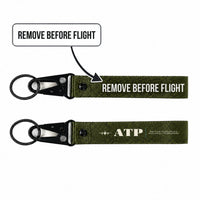 Thumbnail for British Aerospace ATP Hawk-Shaped Key Chains - Dark Green - Heritage - Remove Before Flight