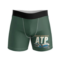 Thumbnail for British Aerospace ATP - Men Boxers - Cartoon - Dark Green