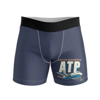 Thumbnail for British Aerospace ATP - Men Boxers - Cartoon - Navy Blue